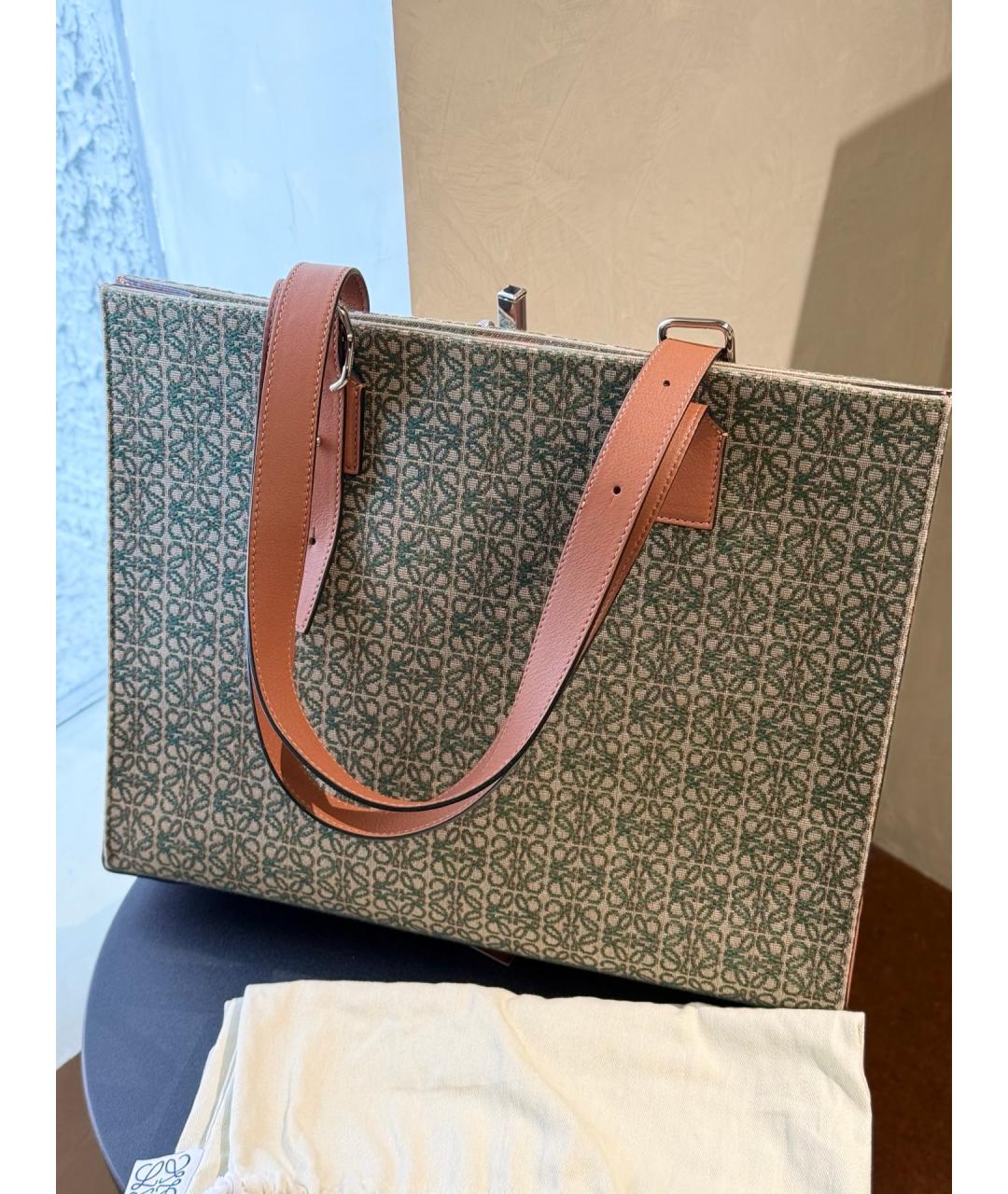 LOEWE Мульти деним сумка тоут, фото 10