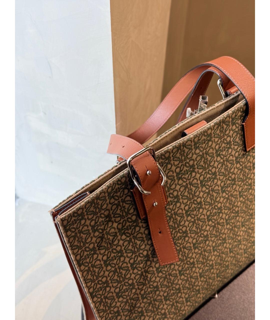 LOEWE Мульти деним сумка тоут, фото 3