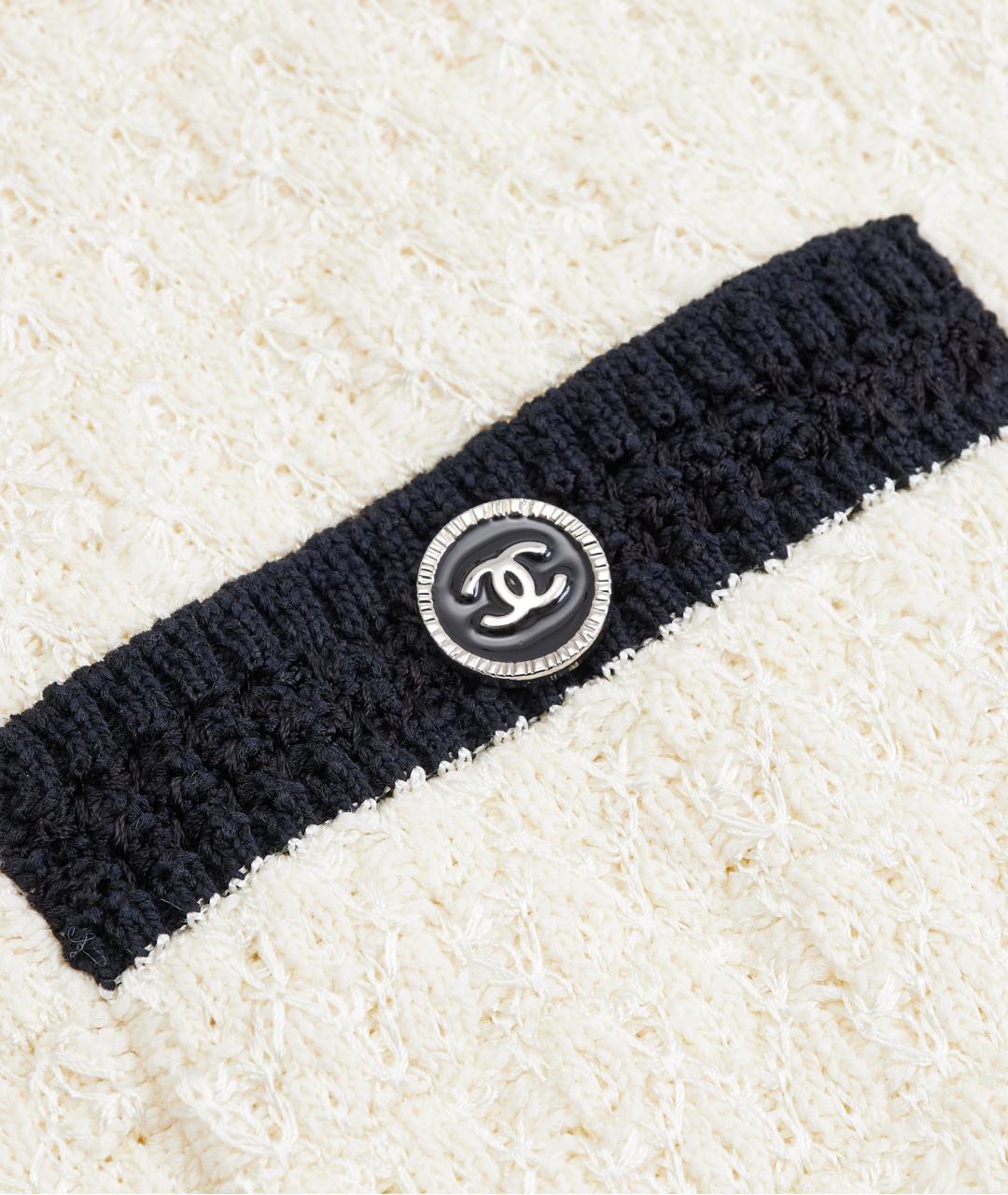 CHANEL Бежевое хлопковое повседневное платье, фото 6