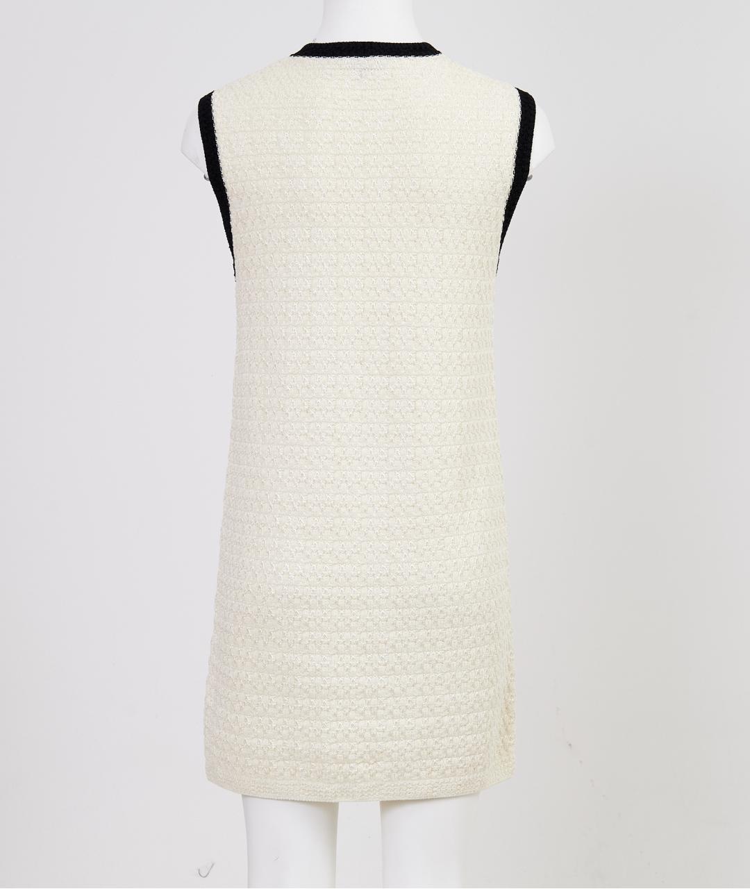 CHANEL Бежевое хлопковое повседневное платье, фото 2