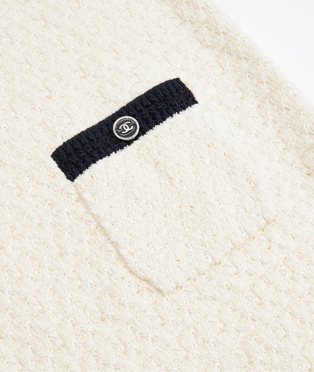 CHANEL Бежевое хлопковое повседневное платье, фото 5