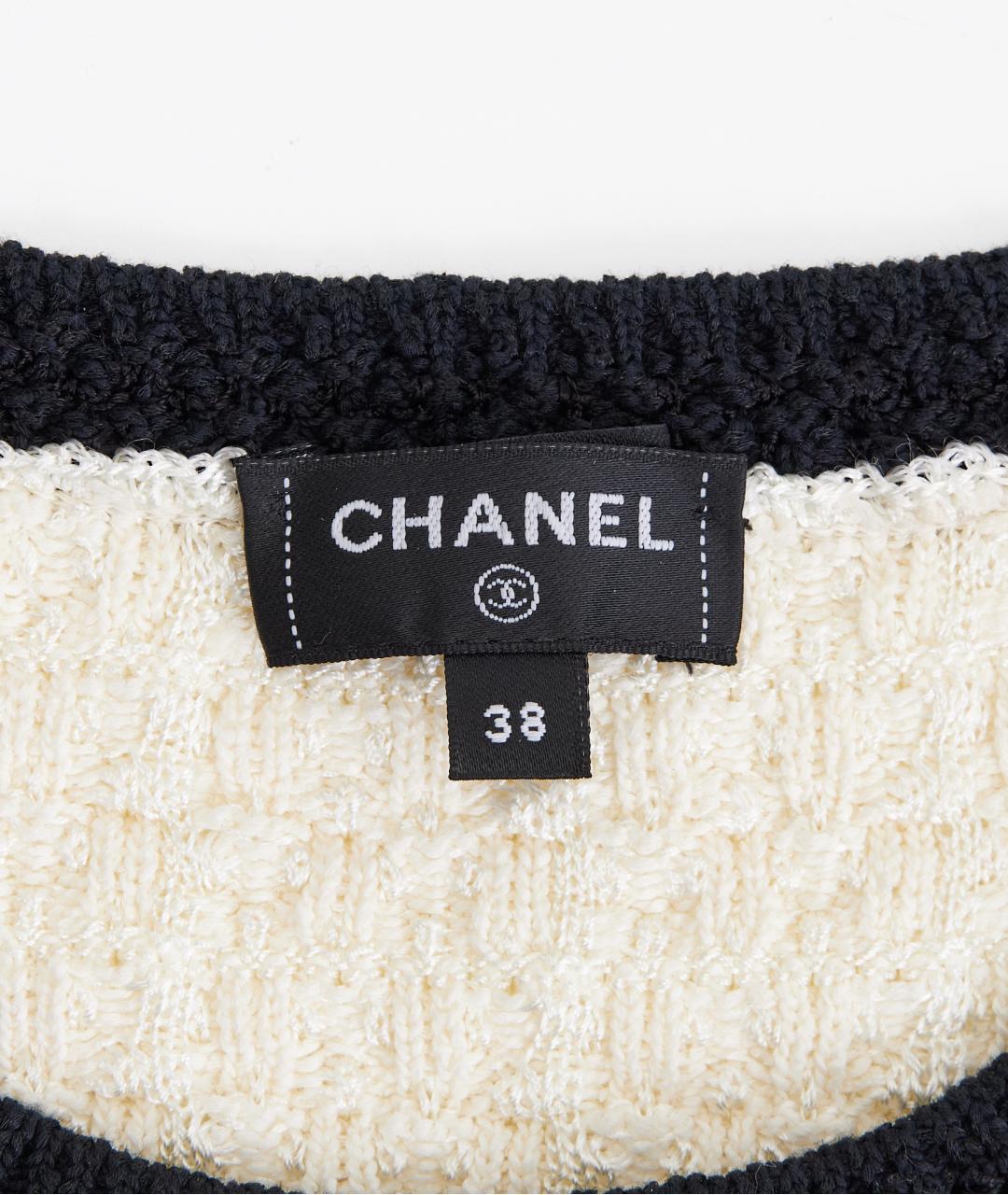 CHANEL Бежевое хлопковое повседневное платье, фото 4