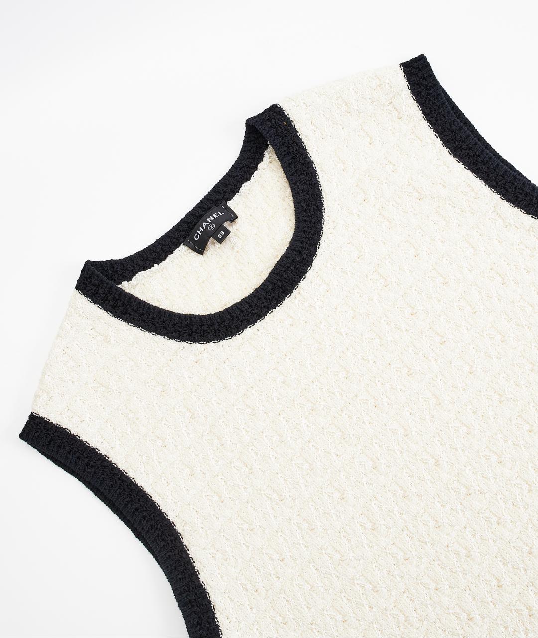 CHANEL Бежевое хлопковое повседневное платье, фото 3