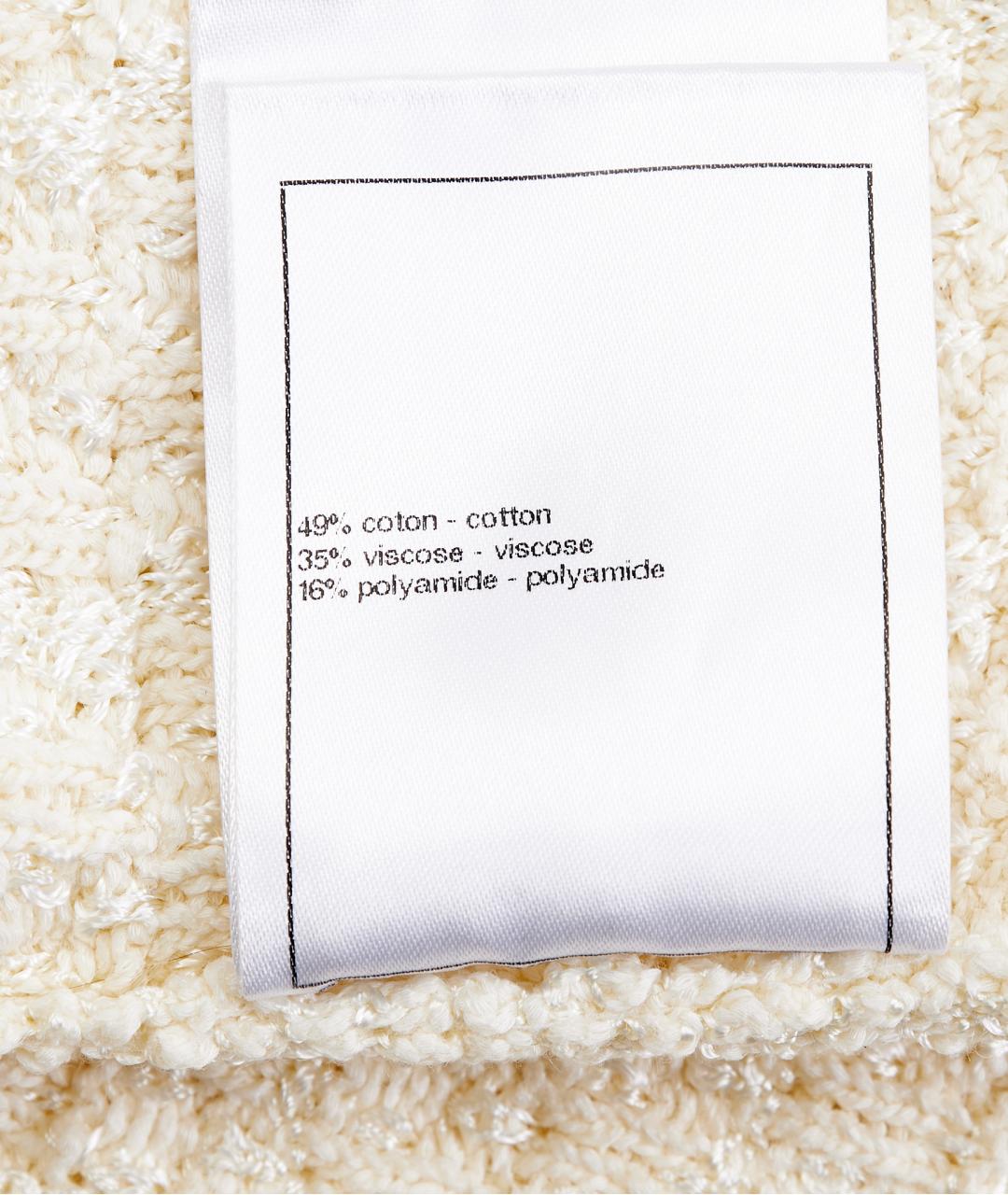 CHANEL Бежевое хлопковое повседневное платье, фото 8