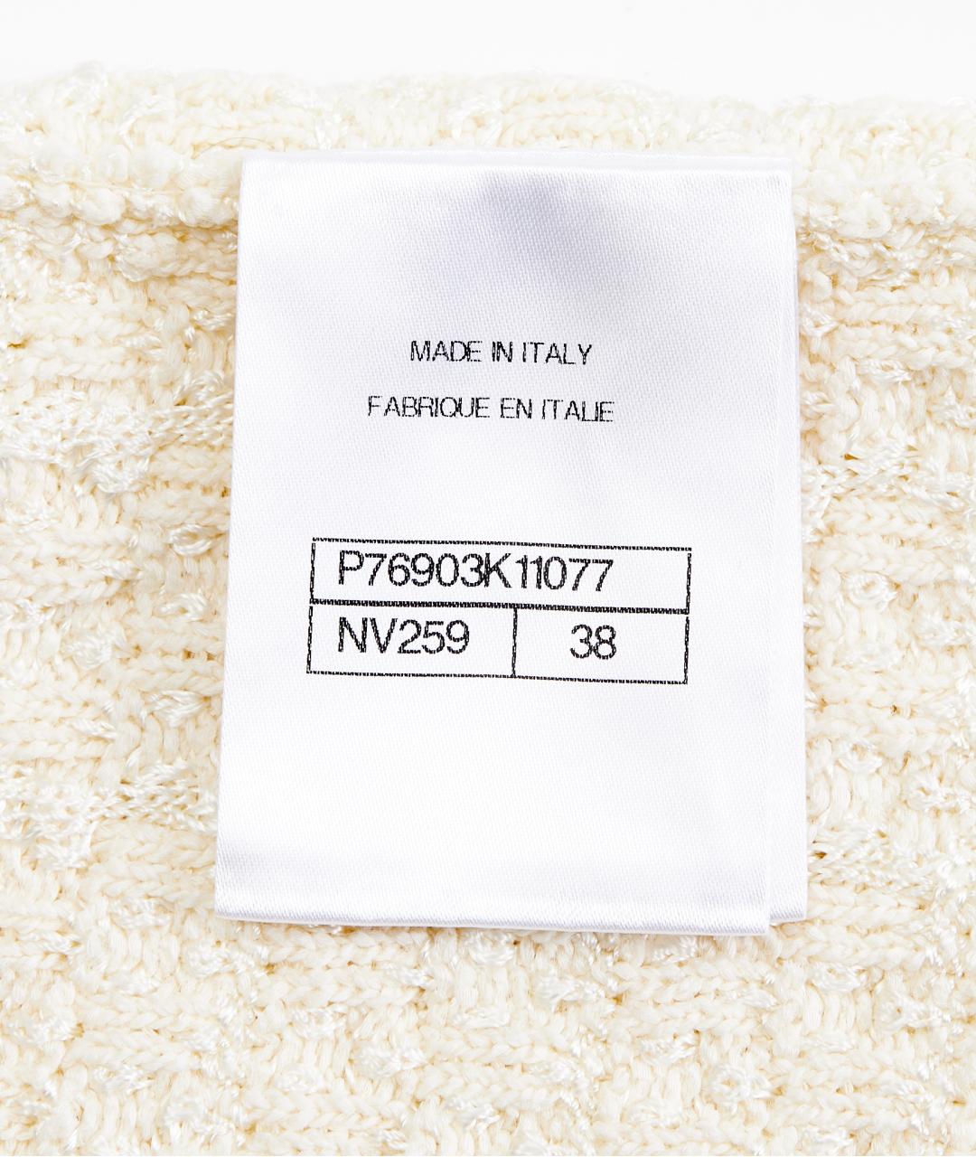 CHANEL Бежевое хлопковое повседневное платье, фото 7