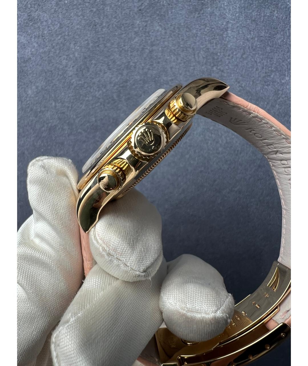 ROLEX Розовые часы из желтого золота, фото 4