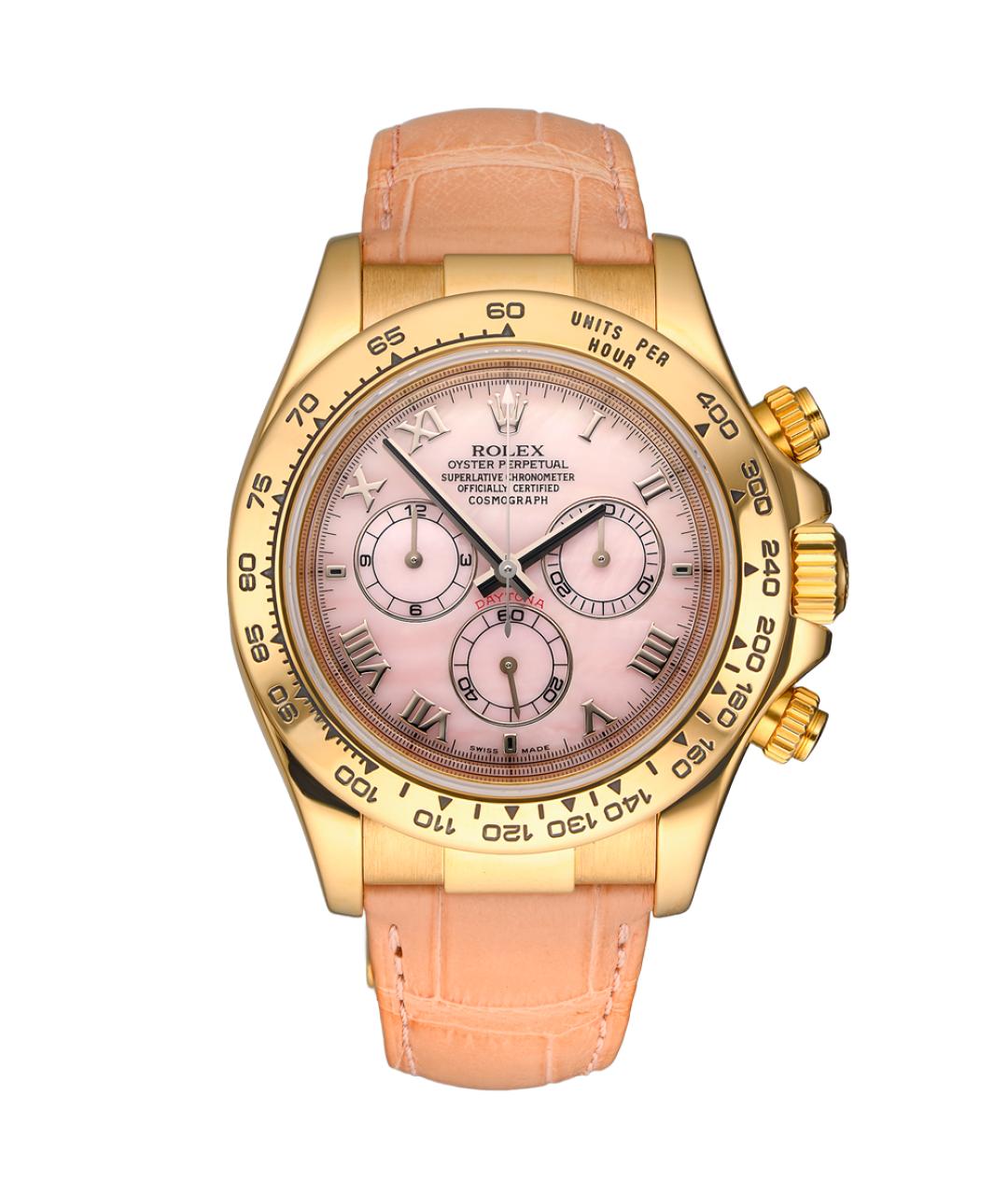 ROLEX Розовые часы из желтого золота, фото 1