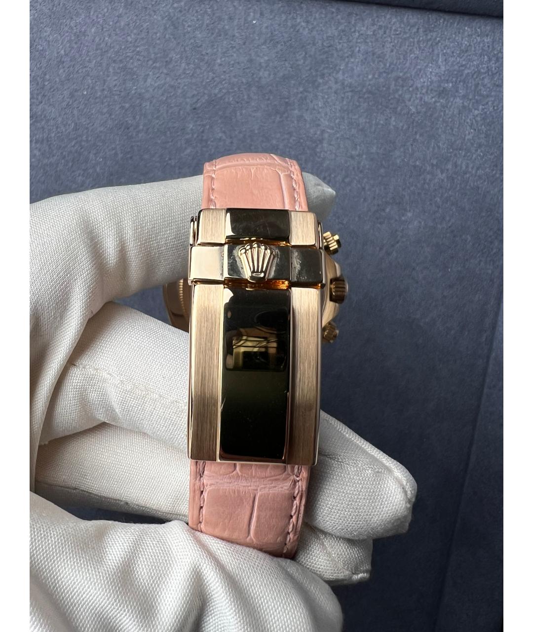 ROLEX Розовые часы из желтого золота, фото 9