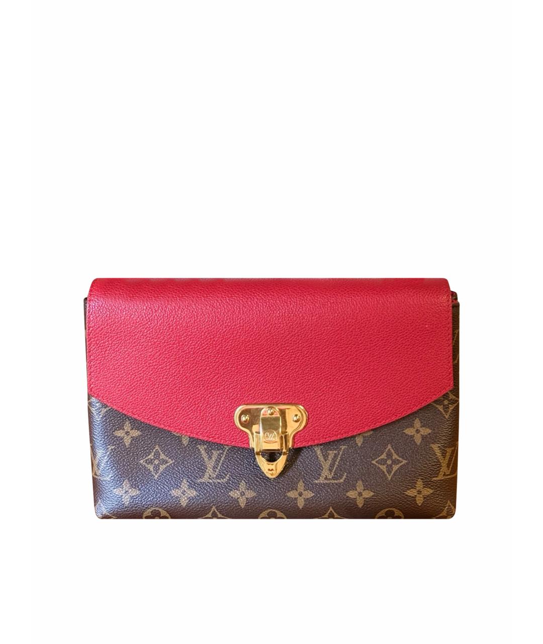 LOUIS VUITTON Красная кожаная сумка через плечо, фото 1
