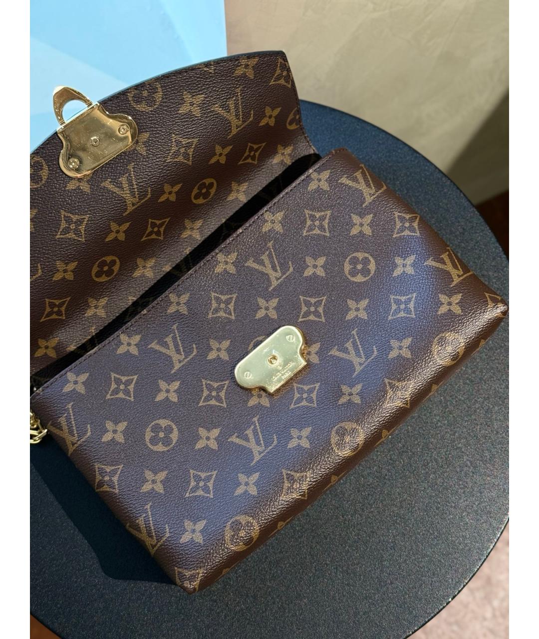 LOUIS VUITTON Красная кожаная сумка через плечо, фото 9