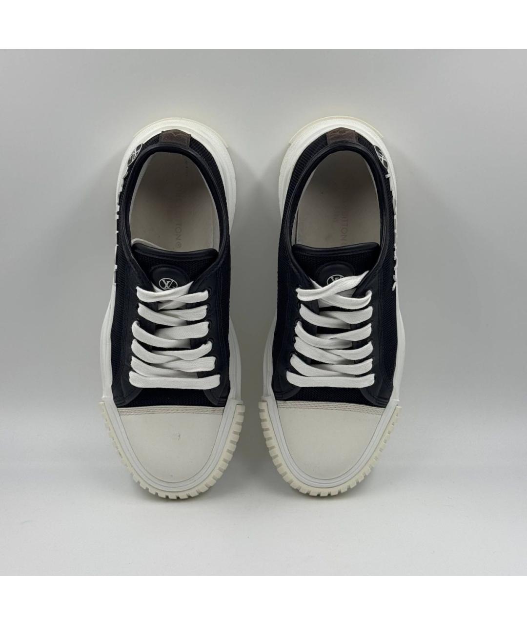 LOUIS VUITTON Черные кожаные кеды, фото 5