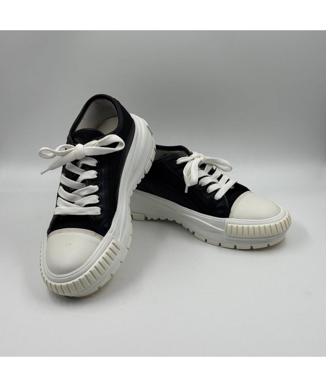 LOUIS VUITTON Черные кожаные кеды, фото 3