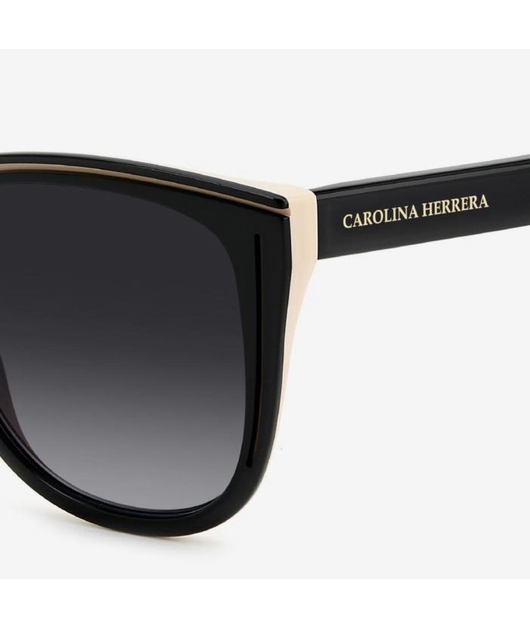 CAROLINA HERRERA Черные пластиковые солнцезащитные очки, фото 2