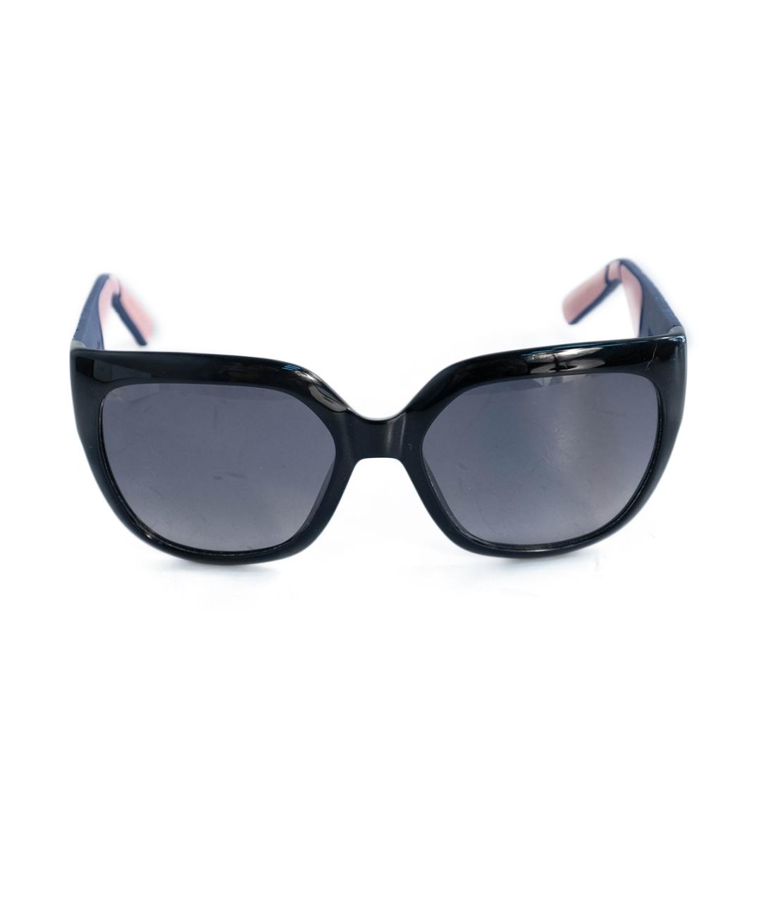 CHRISTIAN DIOR Черные пластиковые солнцезащитные очки, фото 1