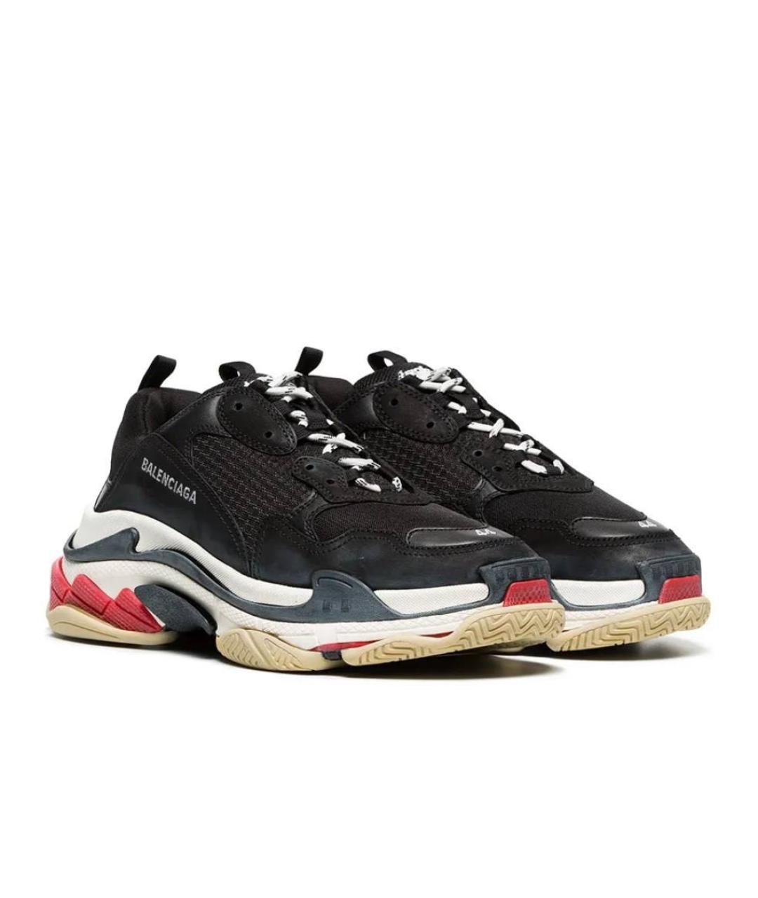BALENCIAGA Черные текстильные кроссовки, фото 3