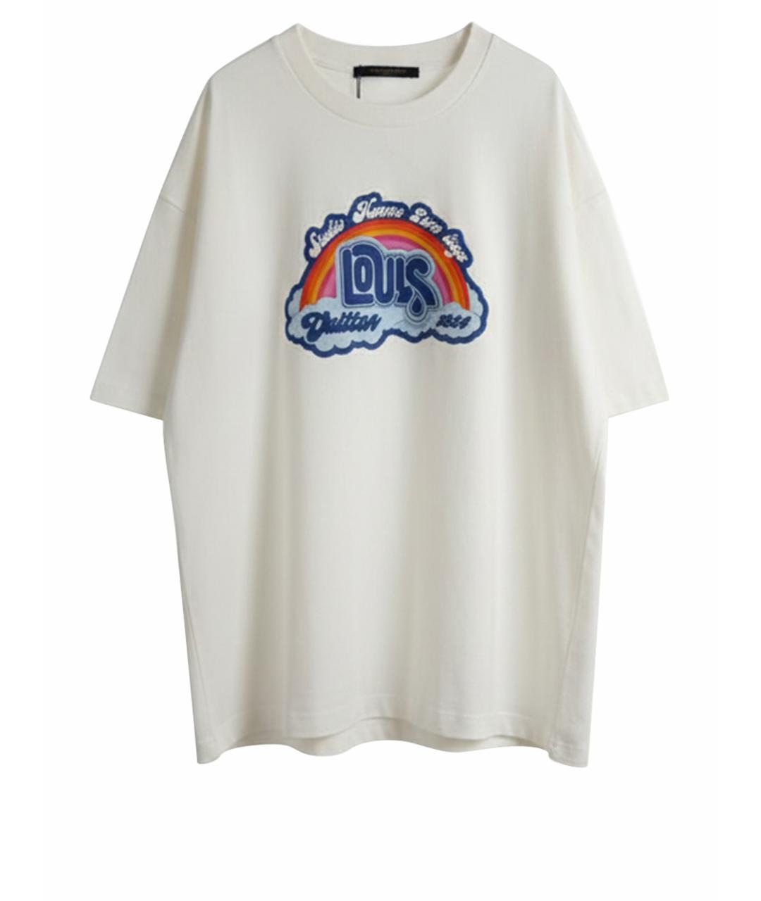 LOUIS VUITTON Белая хлопковая футболка, фото 1
