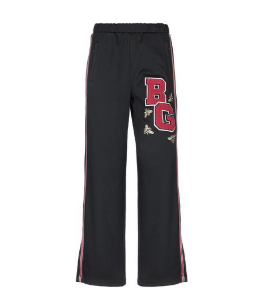 BLUGIRL Черные атласные брюки широкие, фото 1