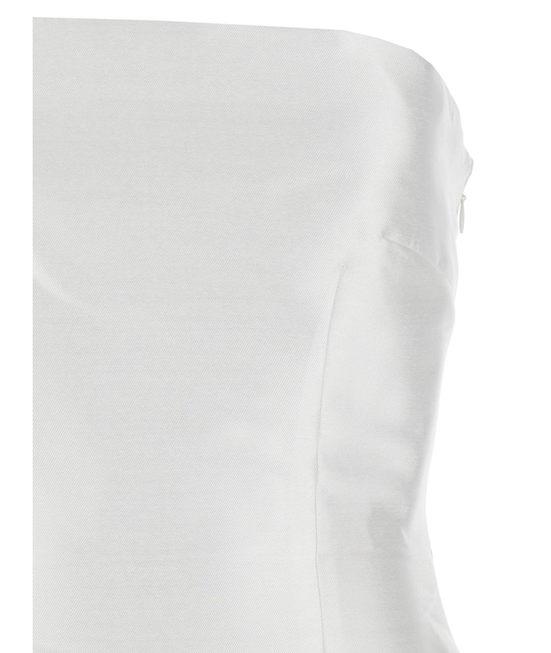 SOLACE LONDON Белое полиэстеровое вечернее платье, фото 3