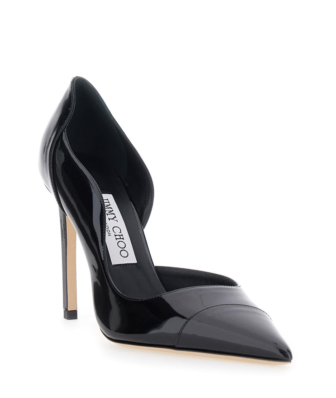 JIMMY CHOO Черные туфли из лакированной кожи, фото 2