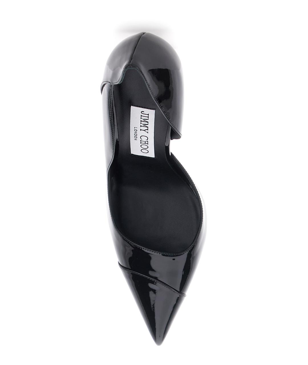 JIMMY CHOO Черные туфли из лакированной кожи, фото 4