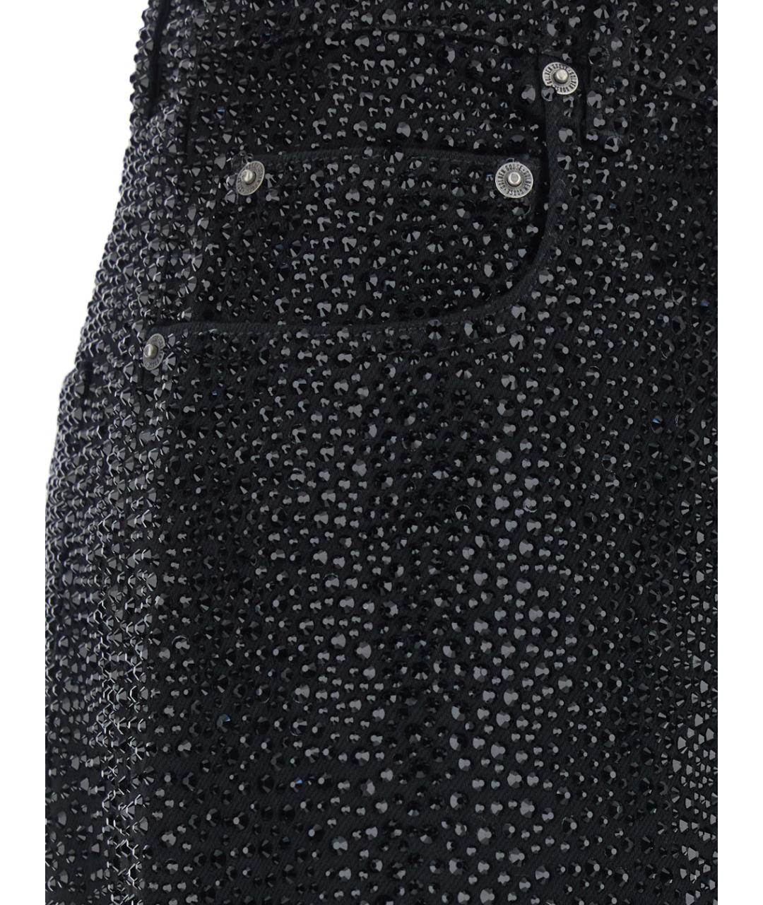 GOLDEN GOOSE DELUXE BRAND Черные хлопковые прямые джинсы, фото 3