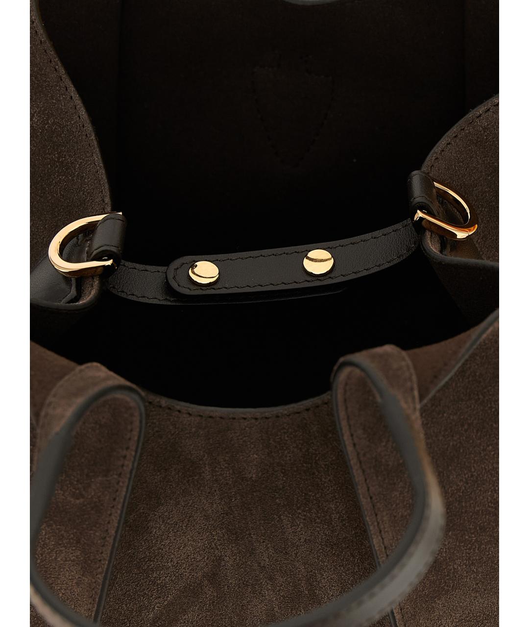 TOD'S Коричневая замшевая сумка тоут, фото 4