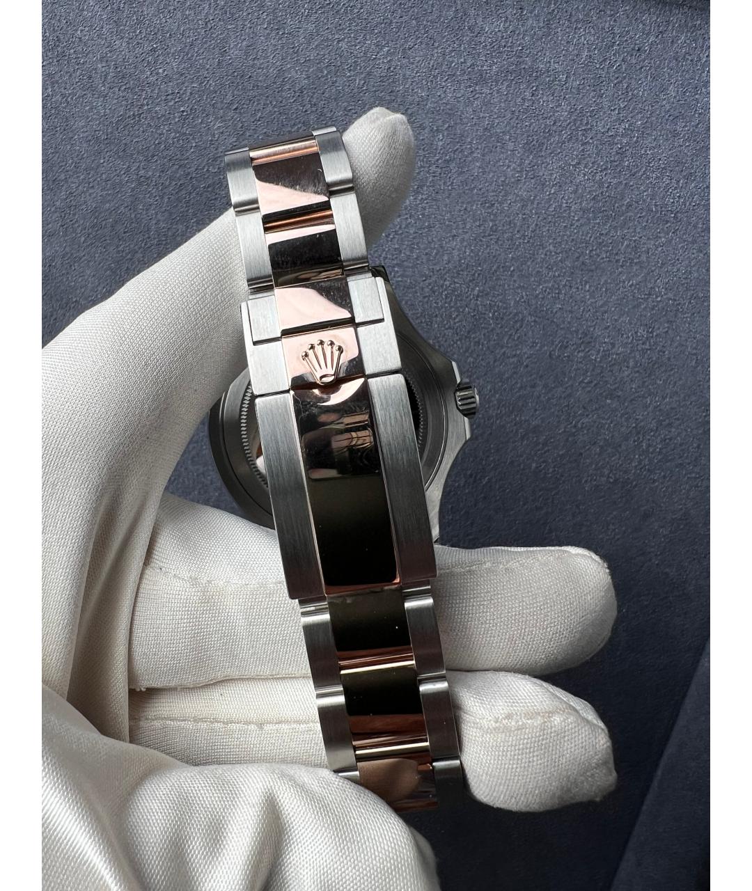 ROLEX Коричневые часы из розового золота, фото 9