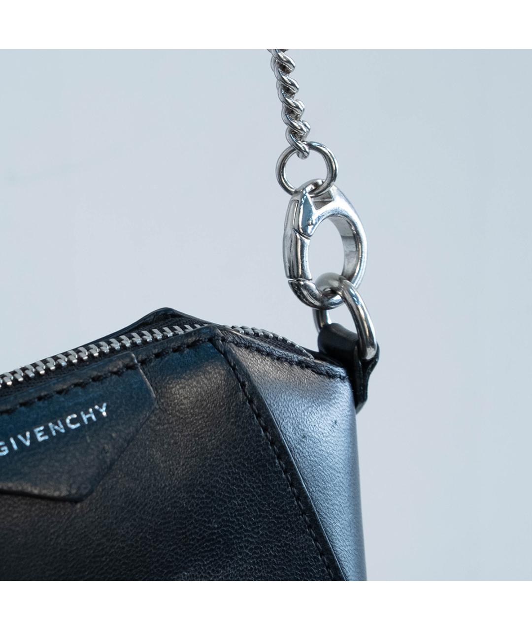 GIVENCHY Черная кожаная сумка через плечо, фото 5