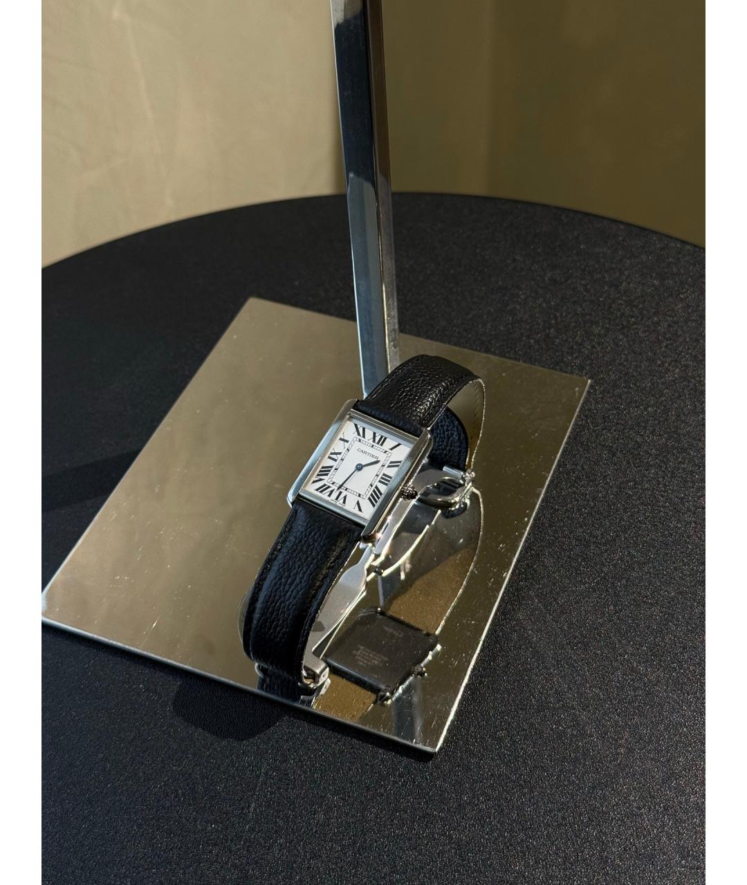 CARTIER Белые металлические часы, фото 5