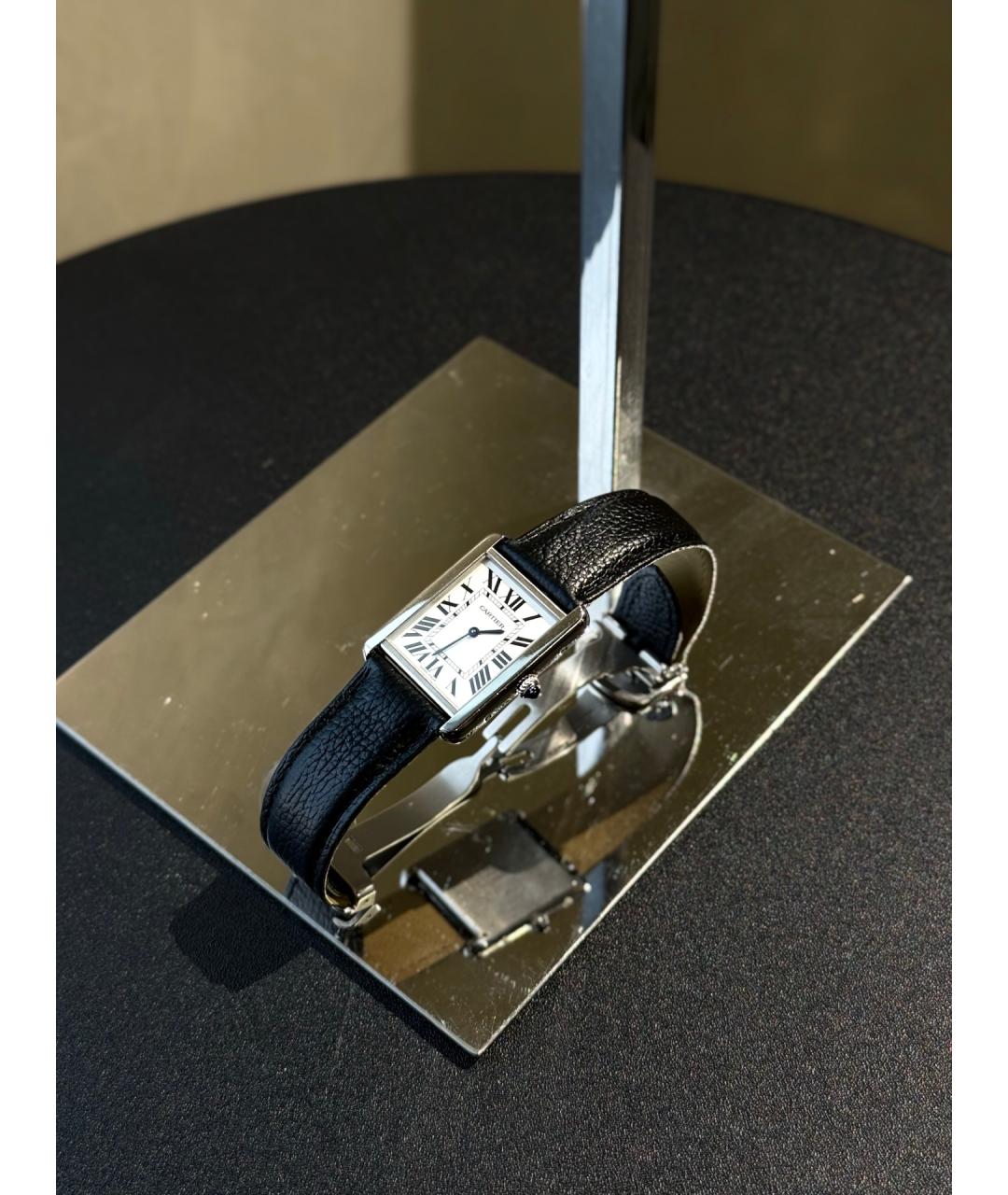 CARTIER Белые металлические часы, фото 2