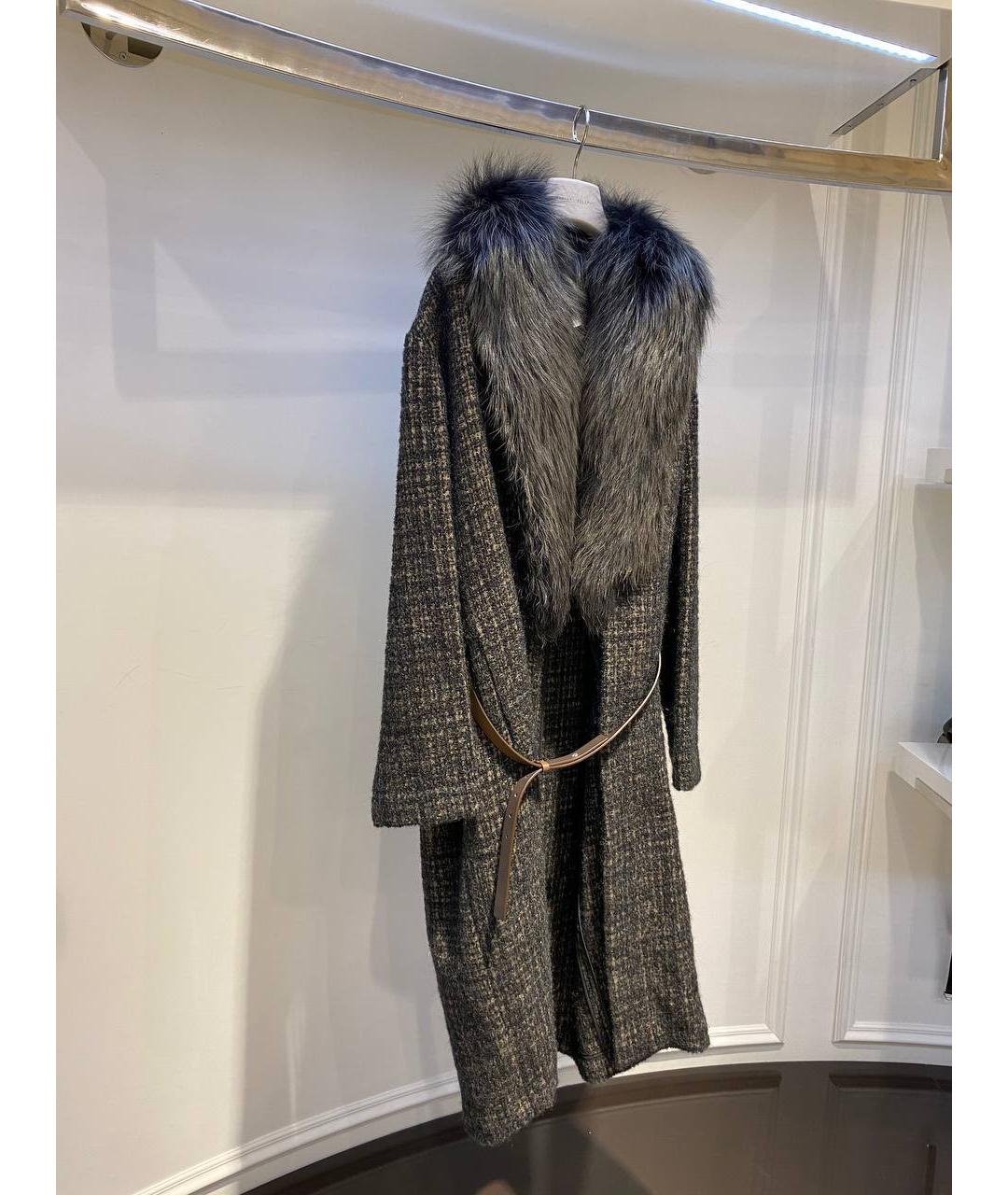 FABIANA FILIPPI Черное шерстяное пальто, фото 2