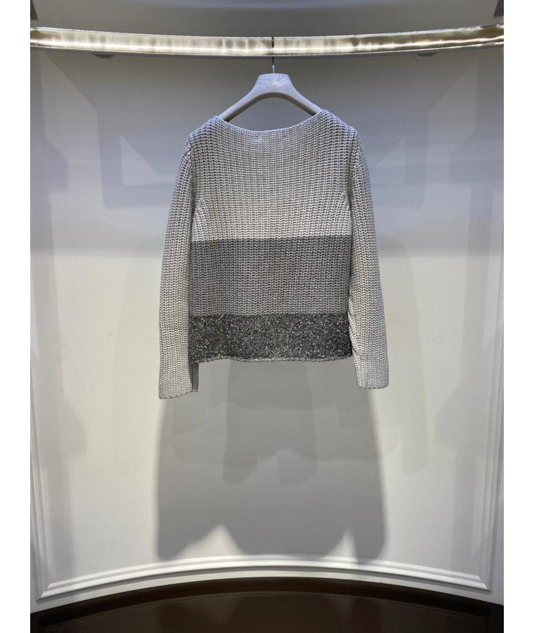 FABIANA FILIPPI Серый шерстяной джемпер / свитер, фото 3