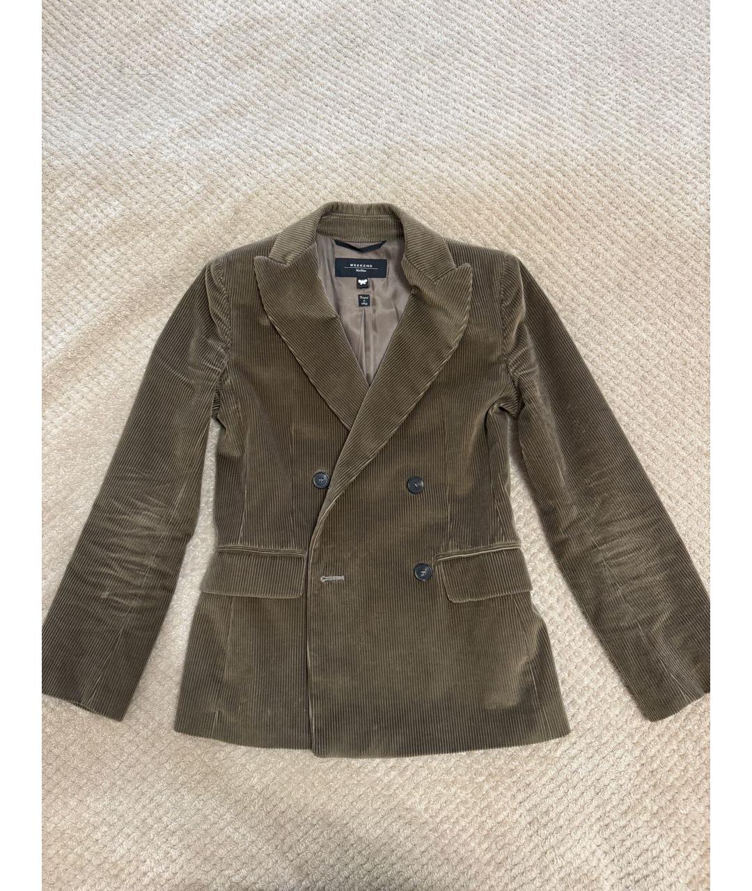 WEEKEND MAX MARA Коричневый жакет/пиджак, фото 8