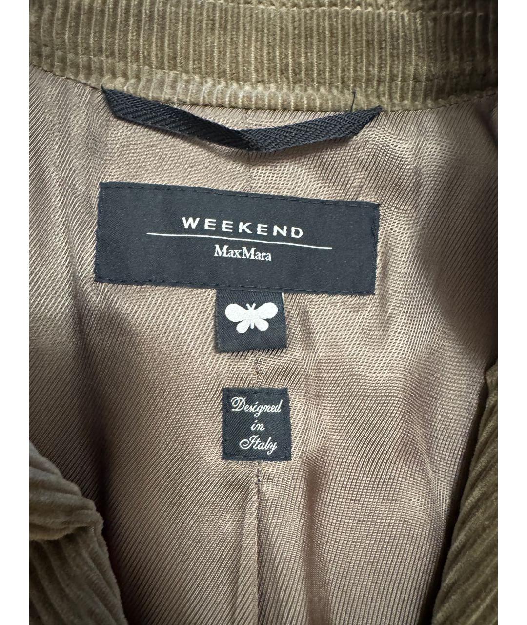 WEEKEND MAX MARA Коричневый жакет/пиджак, фото 3