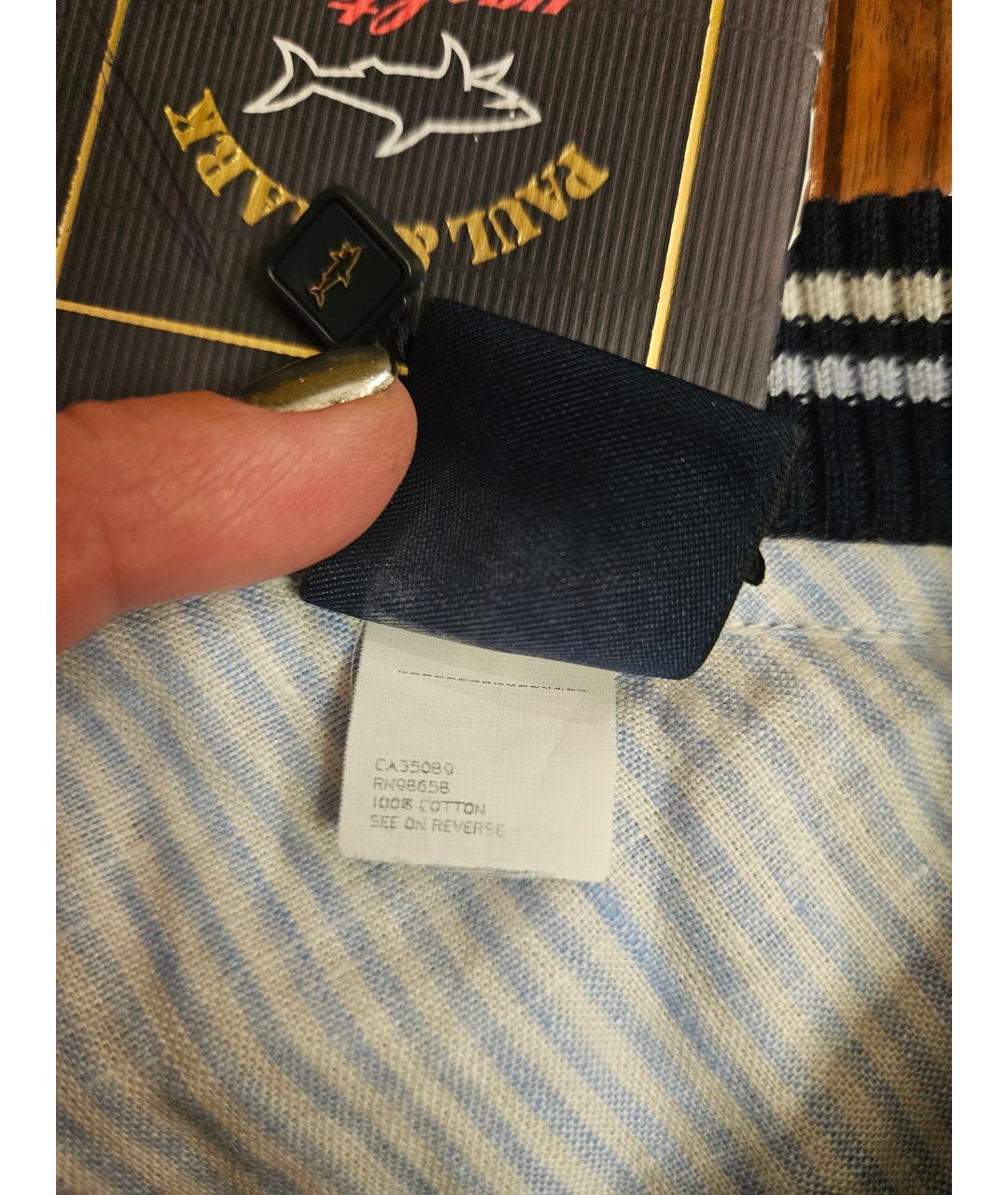 PAUL & SHARK Синий хлопковый джемпер / свитер, фото 8