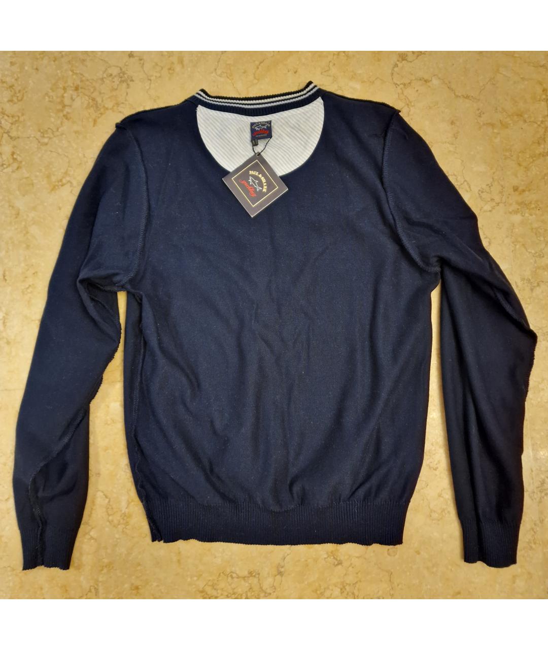 PAUL & SHARK Синий хлопковый джемпер / свитер, фото 3