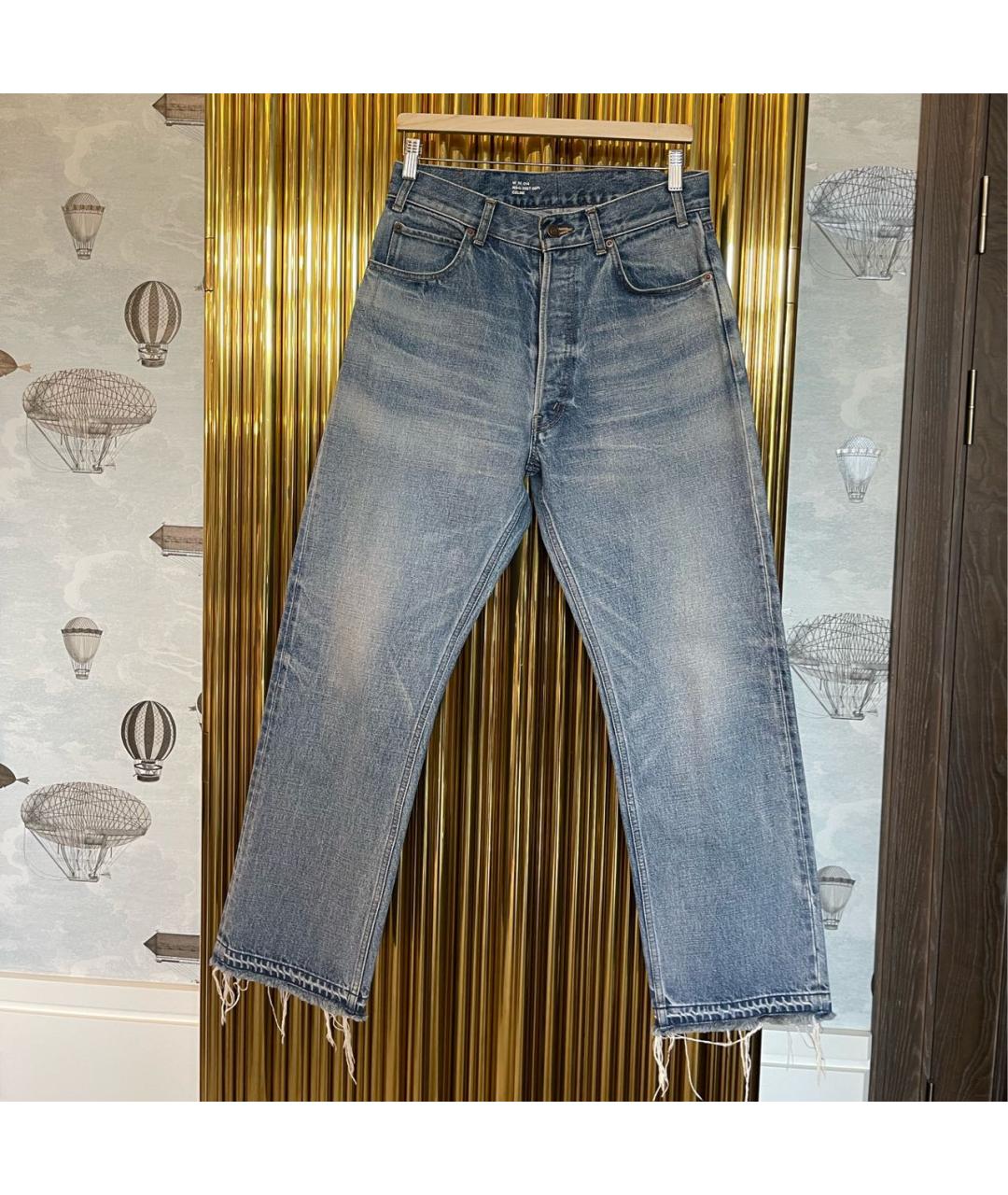 CELINE Синие прямые джинсы, фото 5