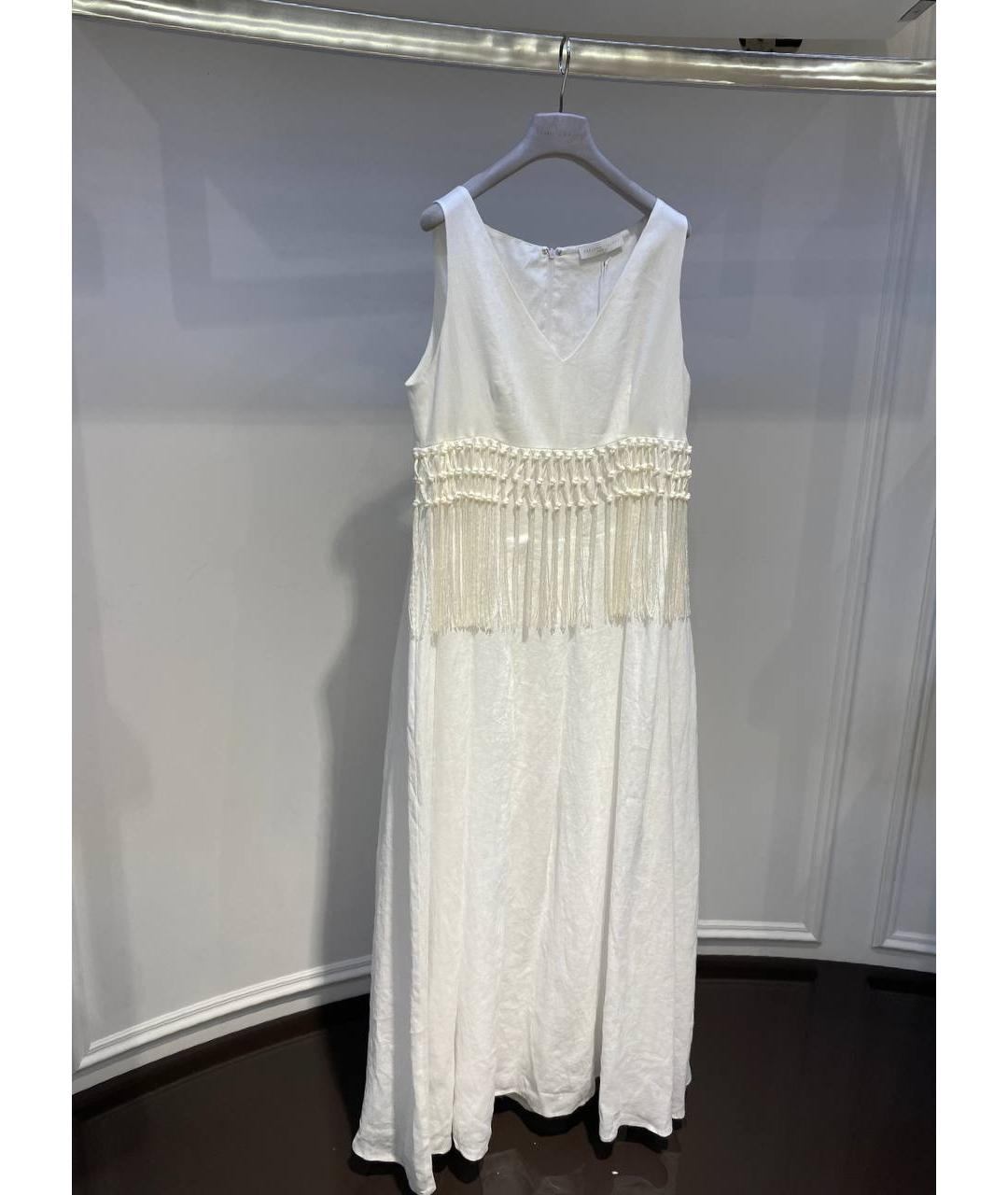 FABIANA FILIPPI Белый льняной сарафан, фото 2