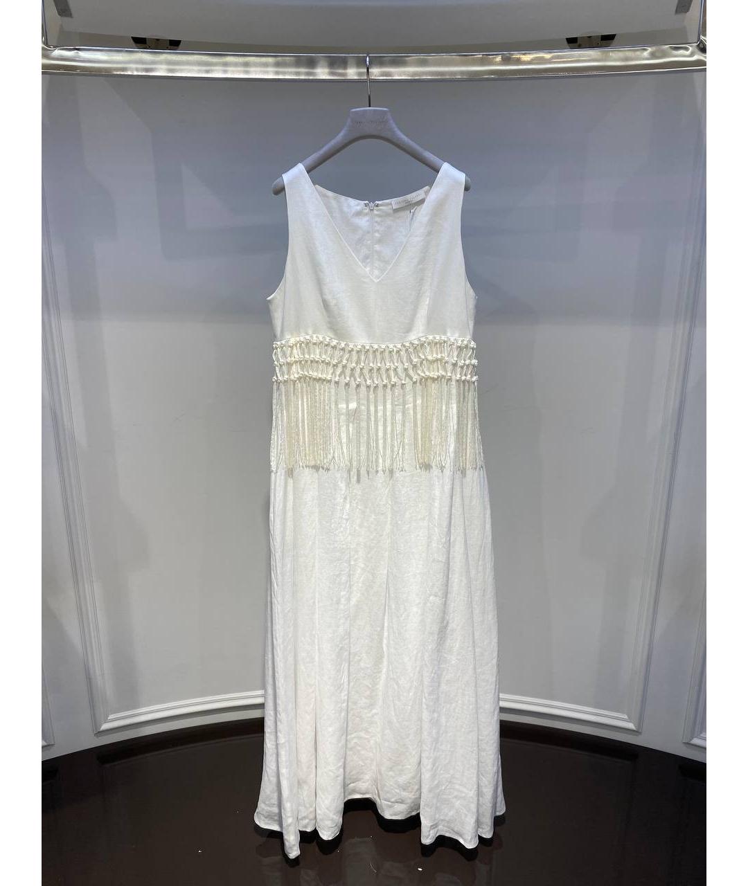 FABIANA FILIPPI Белый льняной сарафан, фото 4