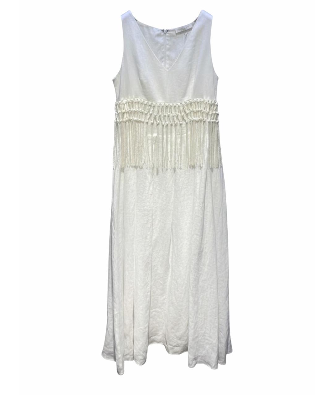 FABIANA FILIPPI Белый льняной сарафан, фото 1