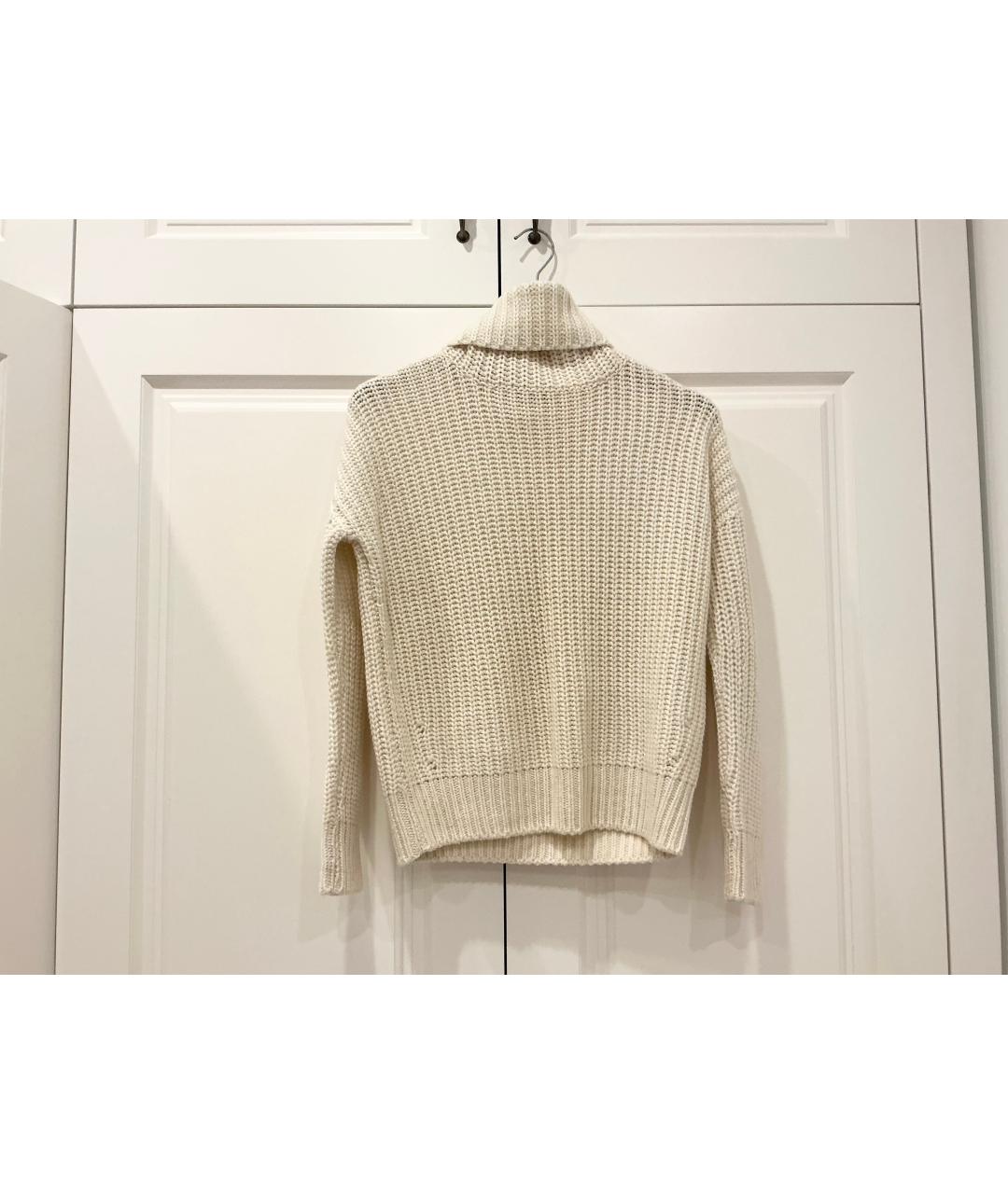 LORO PIANA Бежевый кашемировый джемпер / свитер, фото 5