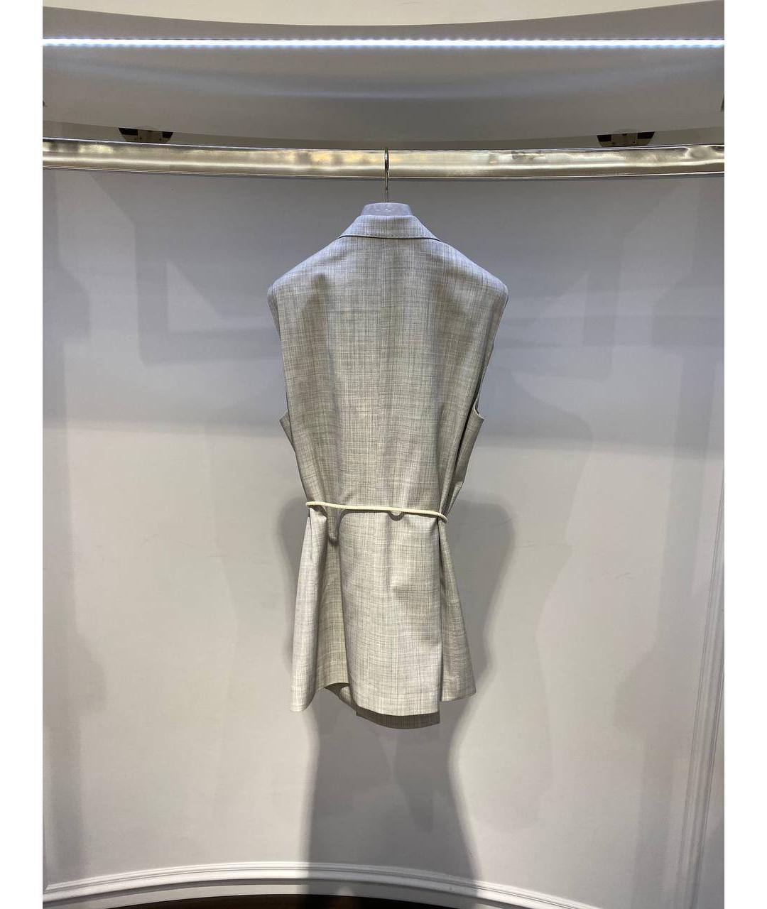 FABIANA FILIPPI Серый шерстяной жилет, фото 3