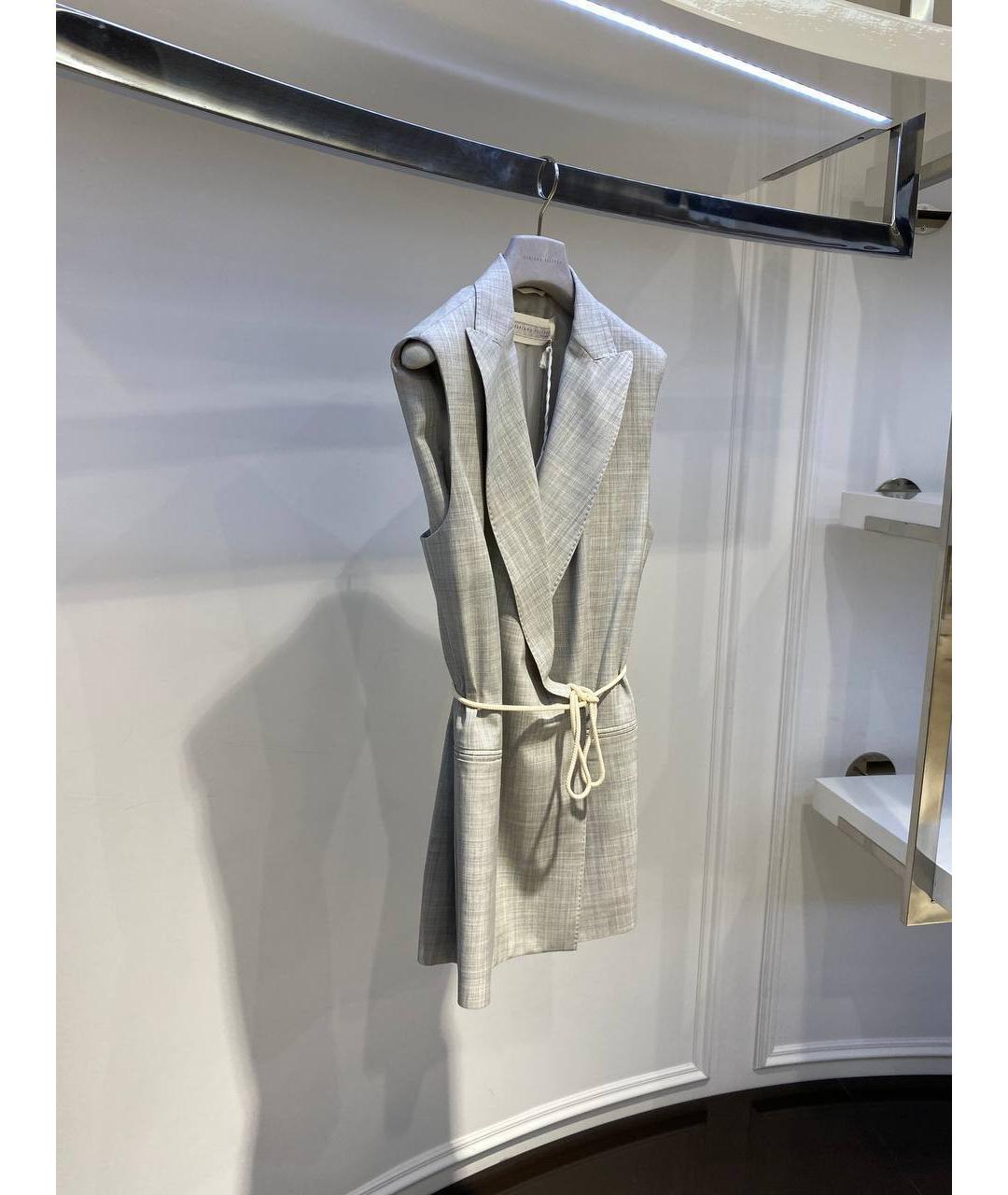 FABIANA FILIPPI Серый шерстяной жилет, фото 2