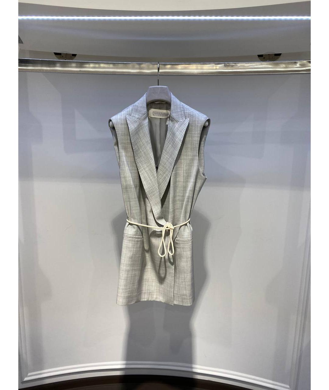 FABIANA FILIPPI Серый шерстяной жилет, фото 4