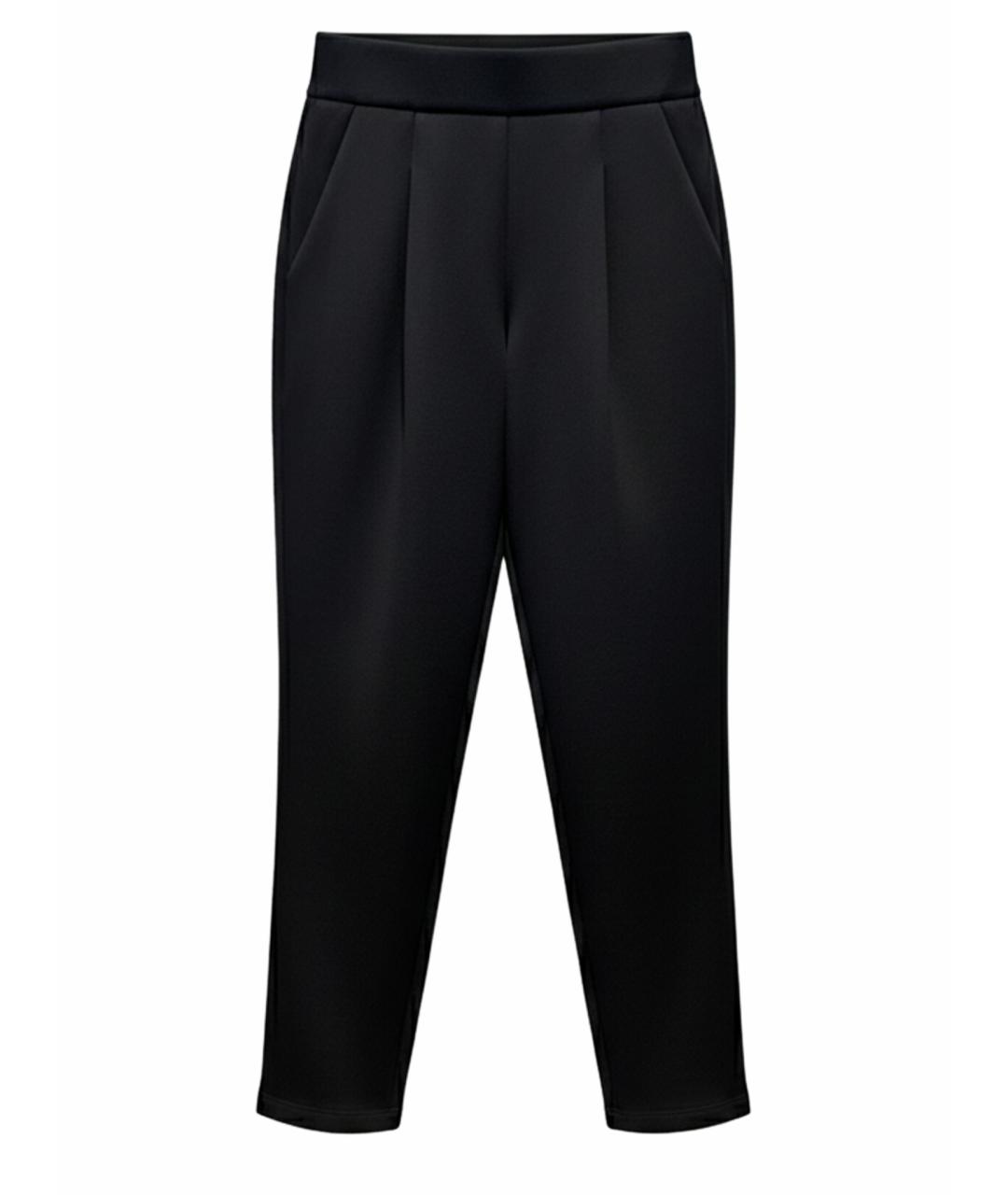 MONCLER Черные прямые брюки, фото 1