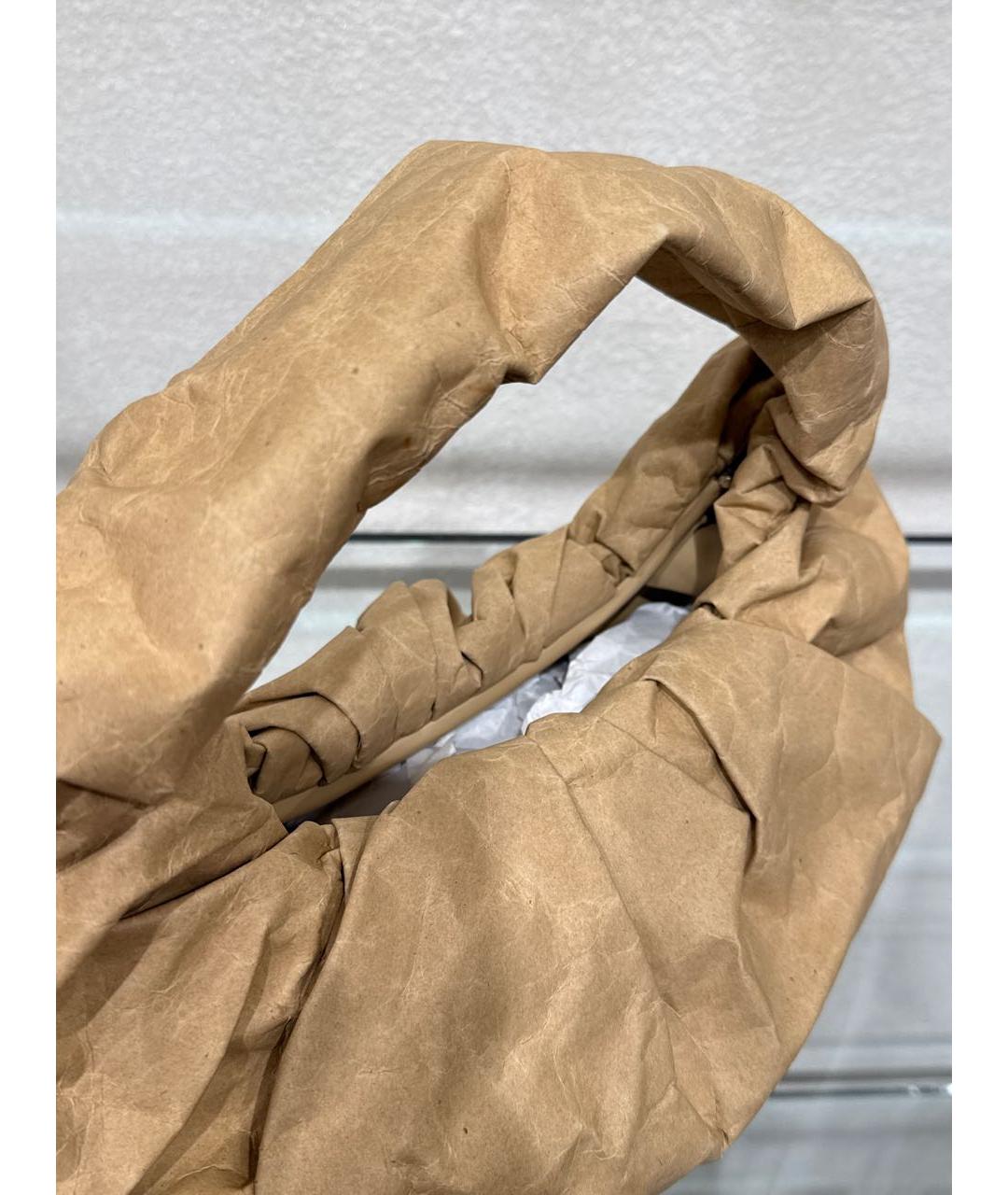 BOTTEGA VENETA Бежевая сумка с короткими ручками, фото 4