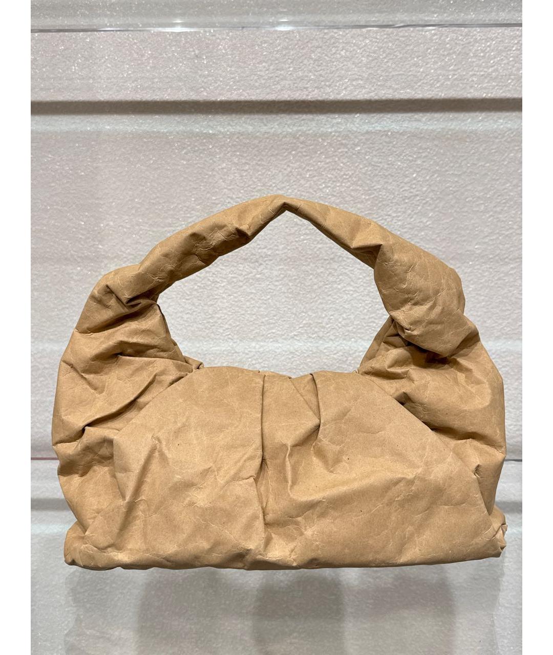 BOTTEGA VENETA Бежевая сумка с короткими ручками, фото 3