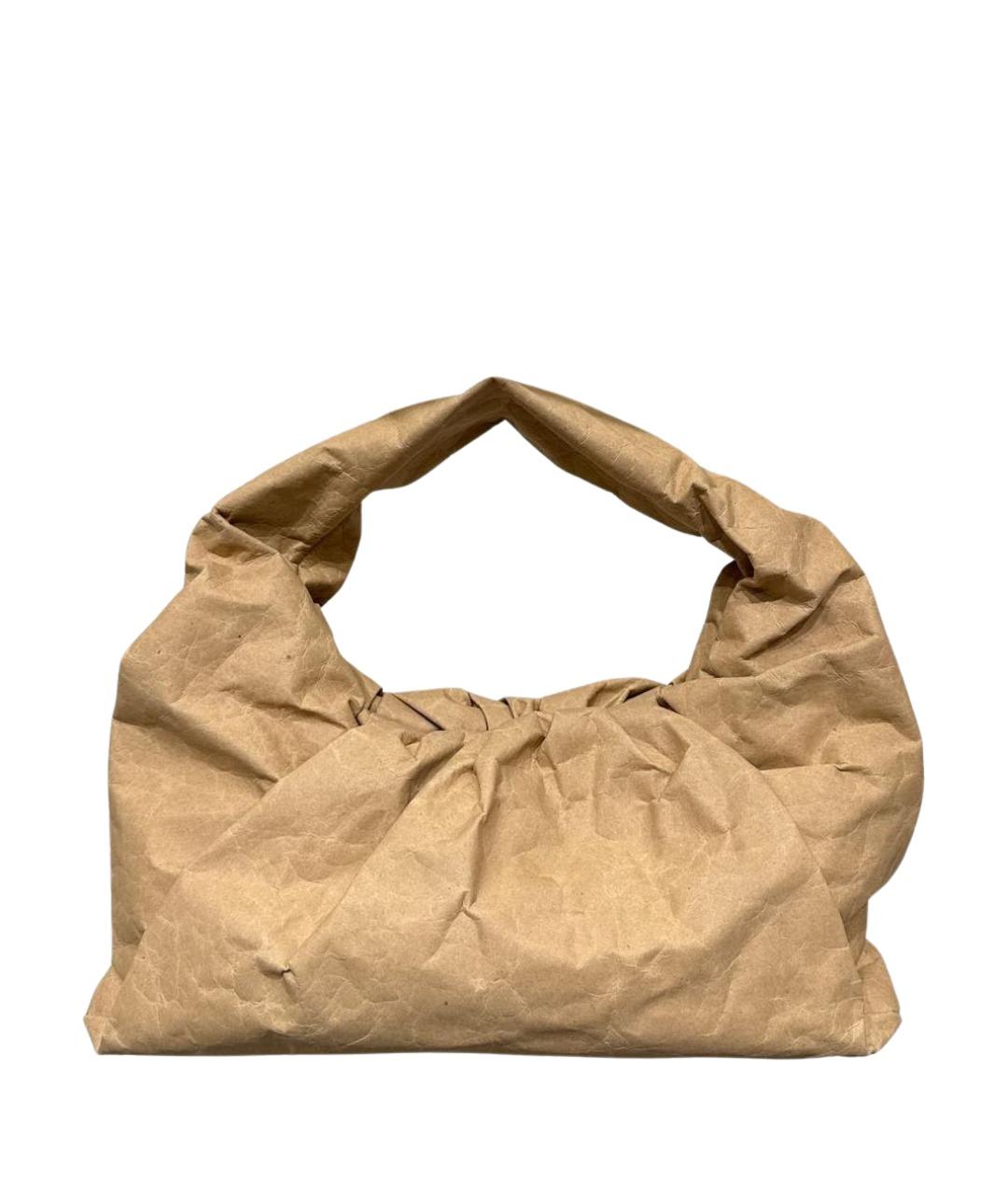 BOTTEGA VENETA Бежевая сумка с короткими ручками, фото 1