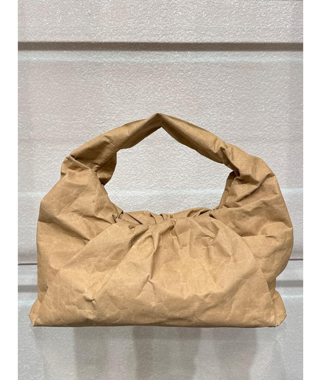 BOTTEGA VENETA Бежевая сумка с короткими ручками, фото 5