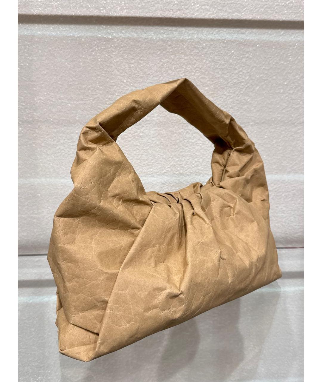 BOTTEGA VENETA Бежевая сумка с короткими ручками, фото 2